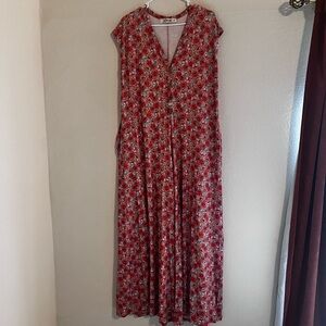 THREE BIRD NEST Floral Jumpsuit MEDIUM